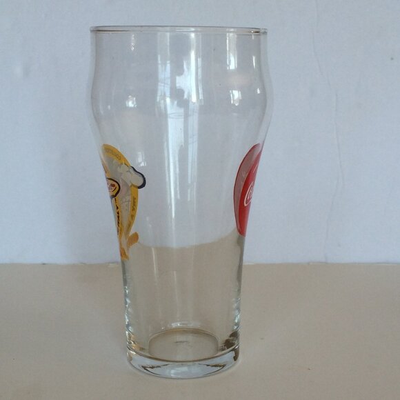 VTG 1999 Ginos Pizza Restaurant Collectors Series Drinking Glass Coca Cola Logo - Picture 2 of 8